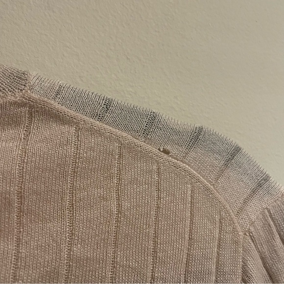 J. Crew Women’s Silk-Cashmere Blend Cropped Shirt Heathered Sandy Beach 2X - Picture 10 of 10